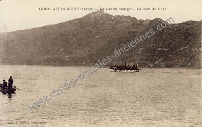 Carte postale ancienne Dent du Chat — Bourdeau (Savoie)