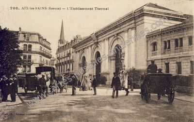 Carte postale ancienne L'Etablissement Thermal — Aix-les-Bains (Savoie)