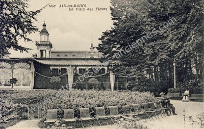 Carte postale ancienne La Villa des Fleurs — Aix-les-Bains (Savoie)