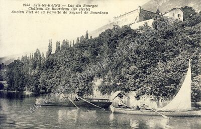 Carte postale ancienne Chateau de Bourdeau — Bourdeau (Savoie)