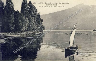 Carte postale ancienne Dent du Chat — Bourdeau (Savoie)