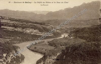 Carte postale ancienne Environs de Belley — Bourdeau (Savoie)