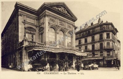 Carte postale ancienne Le Théâtre — Chambéry (Savoie)