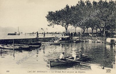 Carte postale ancienne Lac du Bourget — Chindrieux (Savoie)