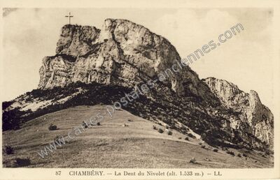 Carte postale ancienne Dent du Nivolet — Les Déserts (Savoie)