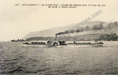 Carte postale ancienne Mont corsuet — Aix-les-Bains (Savoie)
