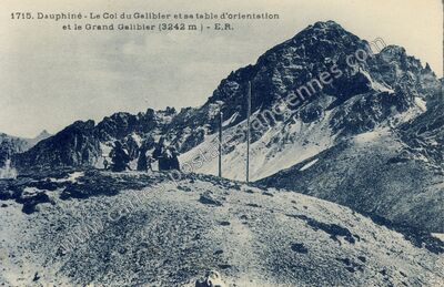 Carte postale ancienne Col du Galibier — Valloire (Savoie)