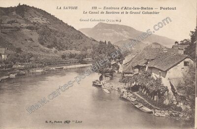 Carte postale ancienne Portout — Chanaz (Savoie)