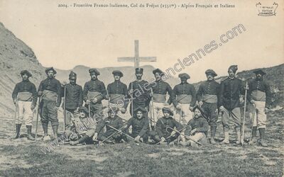 Carte postale ancienne Frontiere Franco Italienne — Non Localisée (Savoie)