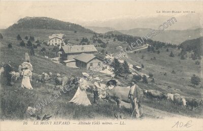 Carte postale ancienne Le Mont Revard — Les Déserts (Savoie)