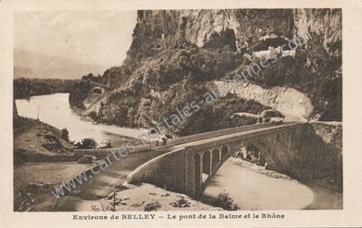 Carte postale ancienne Pont de la Balme — La Balme (Savoie)
