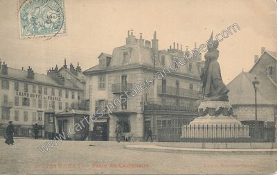 Carte postale ancienne Place du Centenaire — Chambéry (Savoie)