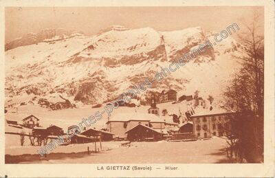 Carte postale ancienne Hiver — La Giettaz (Savoie)