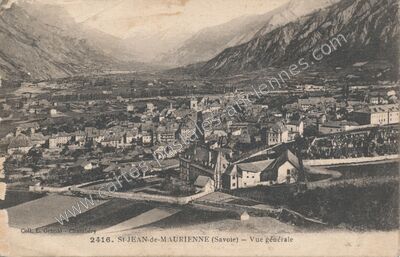 Carte postale ancienne Vue générale — Saint-Jean-de-Maurienne (Savoie)