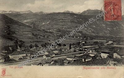 Carte postale ancienne Vue générale — Aigueblanche (Savoie)