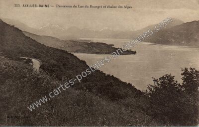 Carte postale ancienne Lac du Bourget — Aix-les-Bains (Savoie)