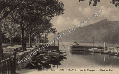 Carte postale ancienne Lac du Bourget — Aix-les-Bains (Savoie)