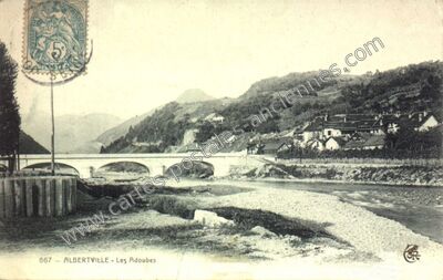 Carte postale ancienne Les Adoubes — Albertville (Savoie)