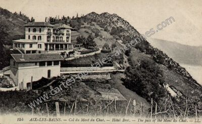 Carte postale ancienne Col du Mont Chat — Bourdeau (Savoie)