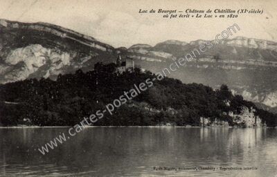 Carte postale ancienne Chateau de Chatillon — Chindrieux (Savoie)