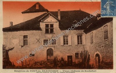 Carte postale ancienne Chateau de Rochefort — Rochefort (Savoie)