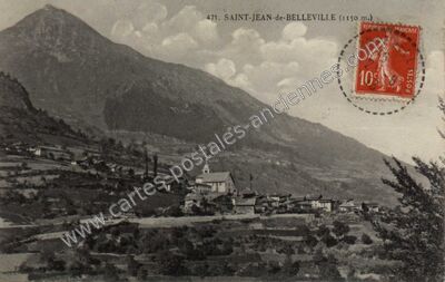 Carte postale ancienne St Jean de Belleville — Saint-Jean-de-Belleville (Savoie)