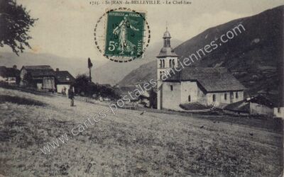 Carte postale ancienne Le Chef-lieu — Saint-Jean-de-Belleville (Savoie)