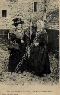 Carte postale ancienne Costumes de la Savoie — Saint-Martin-de-Belleville (Savoie)