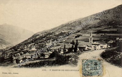 Carte postale ancienne S' MARTIN-DE-BELLEVILLE — Saint-Martin-de-Belleville (Savoie)