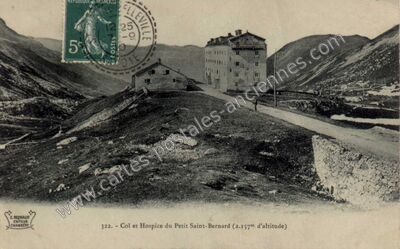 Carte postale ancienne Petit St Bernard — Séez (Savoie)