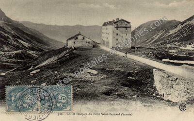 Carte postale ancienne Petit St Bernard — Séez (Savoie)