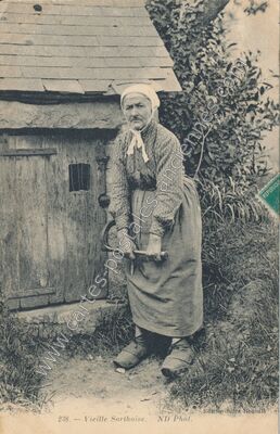 Carte postale ancienne Vieille Sarthoise — Non Localisée (Sarthe)