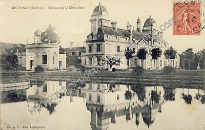 Carte postale ancienne Château de la Chevalerie — Arçonnay (Sarthe)