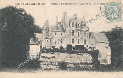 Carte postale ancienne Chateau de Courtanvau — Bessé-sur-Braye (Sarthe)