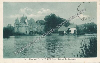 Carte postale ancienne Chateau de Bazouges — Bazouges-sur-le-Loir (Sarthe)
