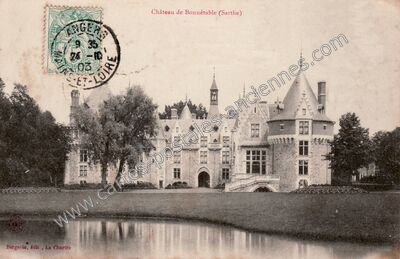 Carte postale ancienne Chateau de Bonnetable — Bonnétable (Sarthe)