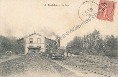 Carte postale ancienne La Gare — Bouloire (Sarthe)