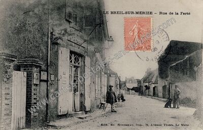 Carte postale ancienne Le Breil-sur-Mérize