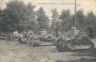 Carte postale ancienne Camp d'Auvours — Champagné (Sarthe)
