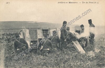 Carte postale ancienne Camp d'Auvours — Champagné (Sarthe)