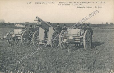 Carte postale ancienne Camp d'Auvours — Champagné (Sarthe)