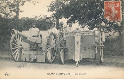 Carte postale ancienne Camp d'Auvours — Champagné (Sarthe)