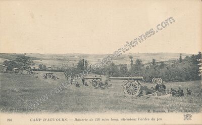 Carte postale ancienne Camp d'Auvours — Champagné (Sarthe)