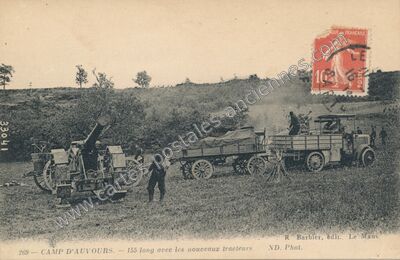 Carte postale ancienne Camp d'Auvours — Champagné (Sarthe)