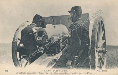 Carte postale ancienne Camp d'Auvours — Champagné (Sarthe)