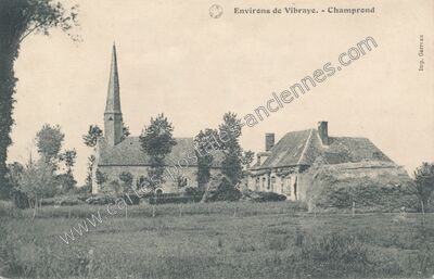 Carte postale ancienne Environs de Vibraye — Champrond (Sarthe)