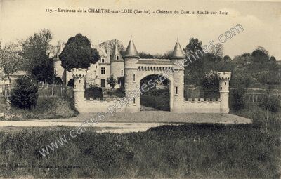 Carte postale ancienne Château du Gast. à Ruillé-sur-Loir — Ruillé-sur-Loir (Sarthe)