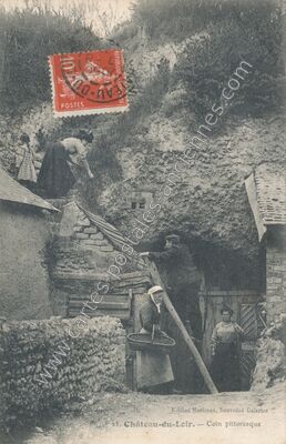 Carte postale ancienne Coin pittoresque — Château-du-Loir (Sarthe)