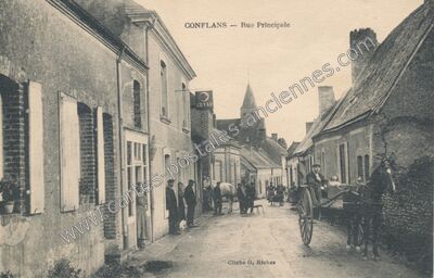 Carte postale ancienne Conflans — Conflans-sur-Anille (Sarthe)