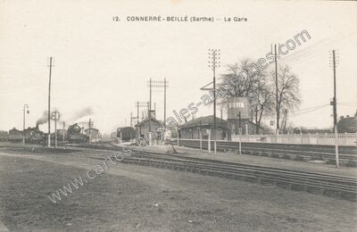 Carte postale ancienne Connerre Beille — Connerré (Sarthe)